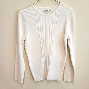 3/$25 Vintage White Cherokee Long Sleeve crew neck shirt sweater